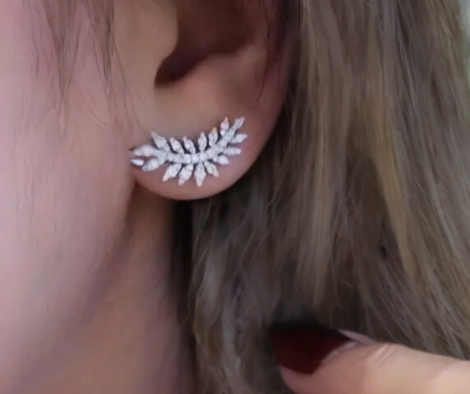 Paloma Feather Studs
