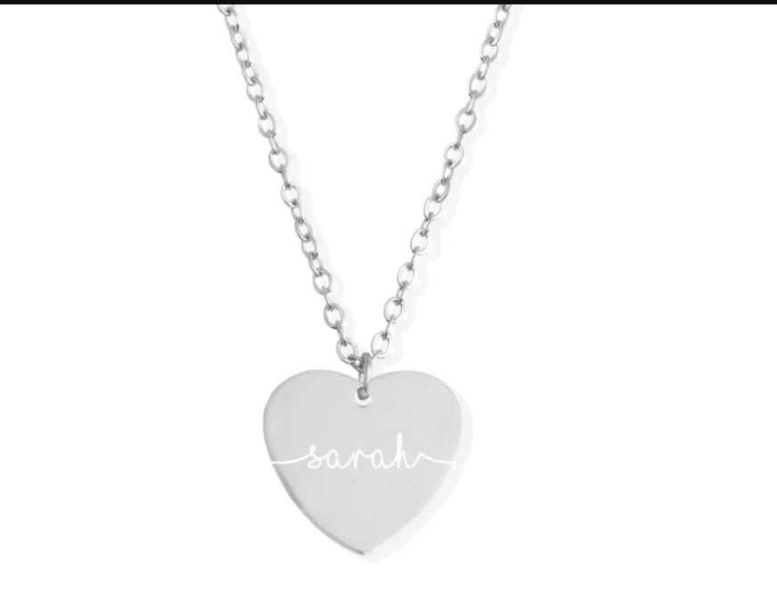Heart Pendant Personalised