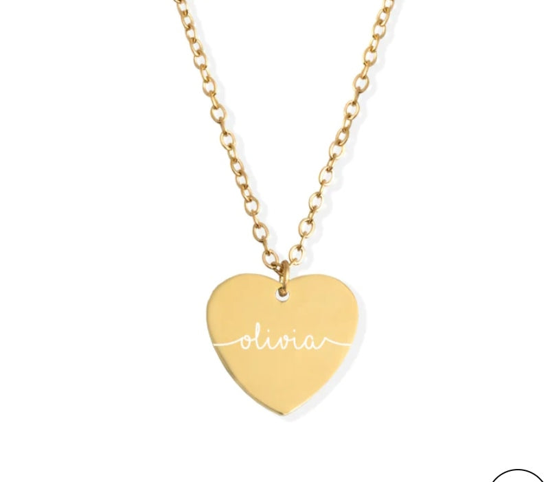Heart Pendant Personalised