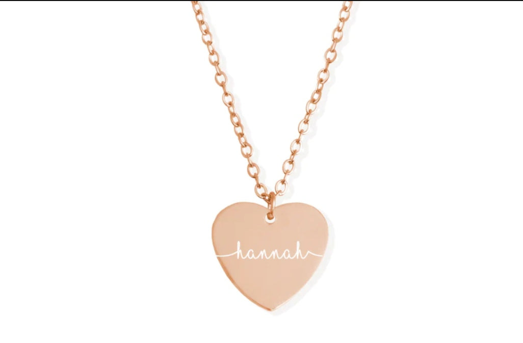 Heart Pendant Personalised