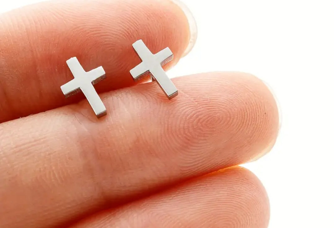 Esther Cross Stud Earrings