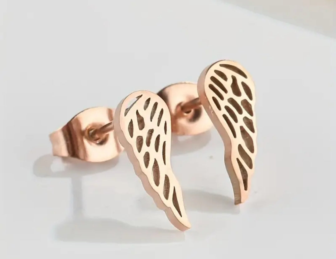 Angelina Wing Stud Earrings