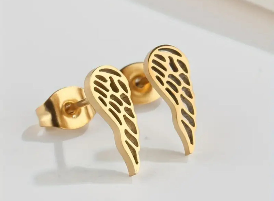 Angelina Wing Stud Earrings