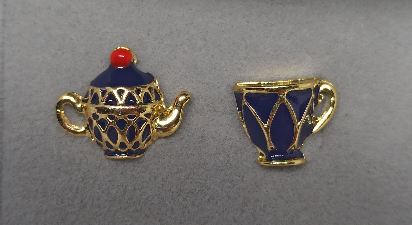 Polly Teapot and Cup Studs